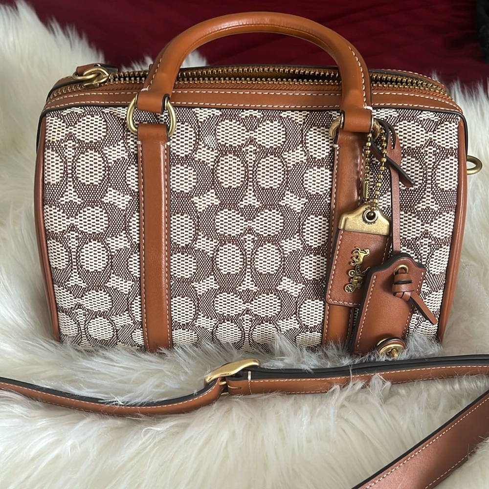 Coach Ruby satchel 25 in Signature Jacquard